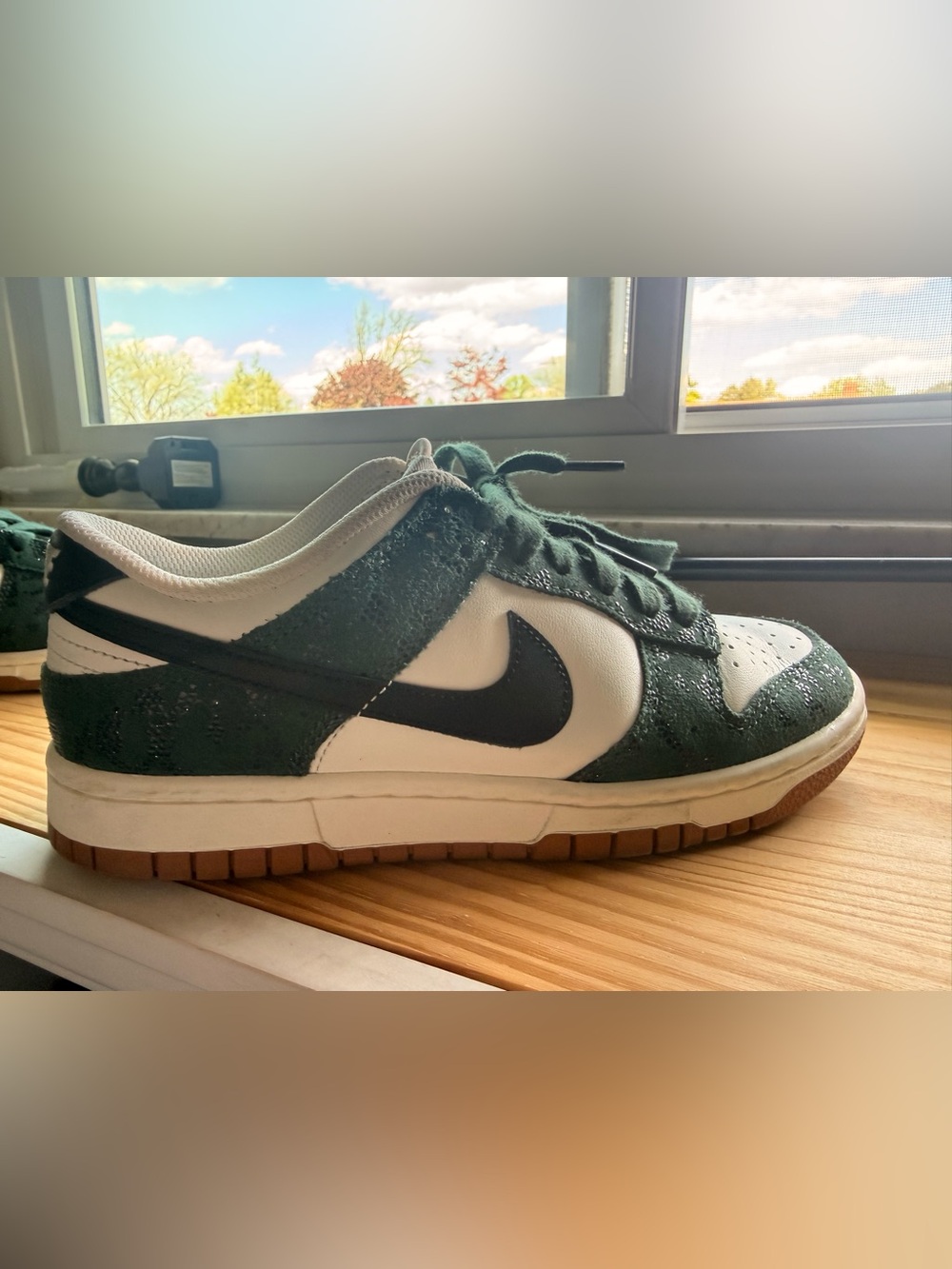 Nike Women's Dunk low green snake Sneakers